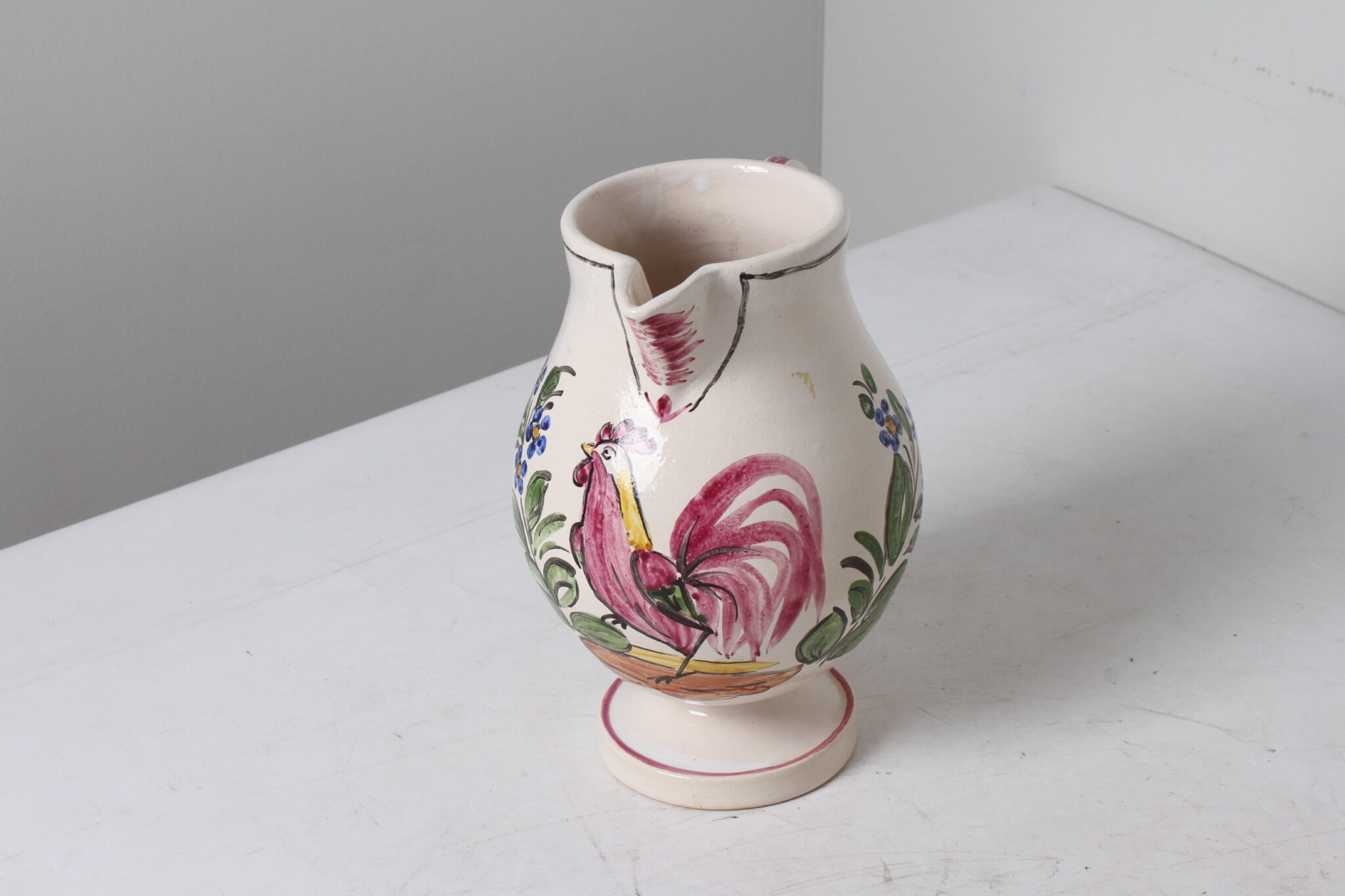 Ancien pichet en céramique signé – Image 3